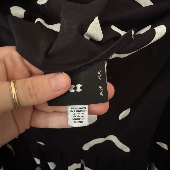 Happy Sad Tie Shoulder Smock Dress - Picture 4 of 6